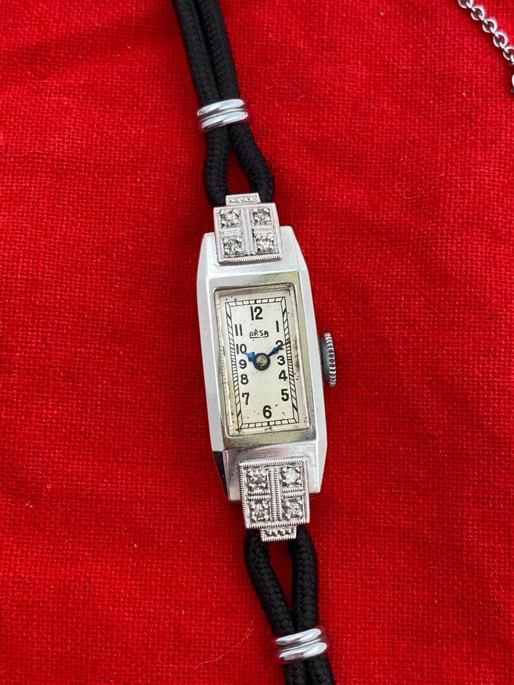 Arsa Art-déco-Damenarmbanduhr