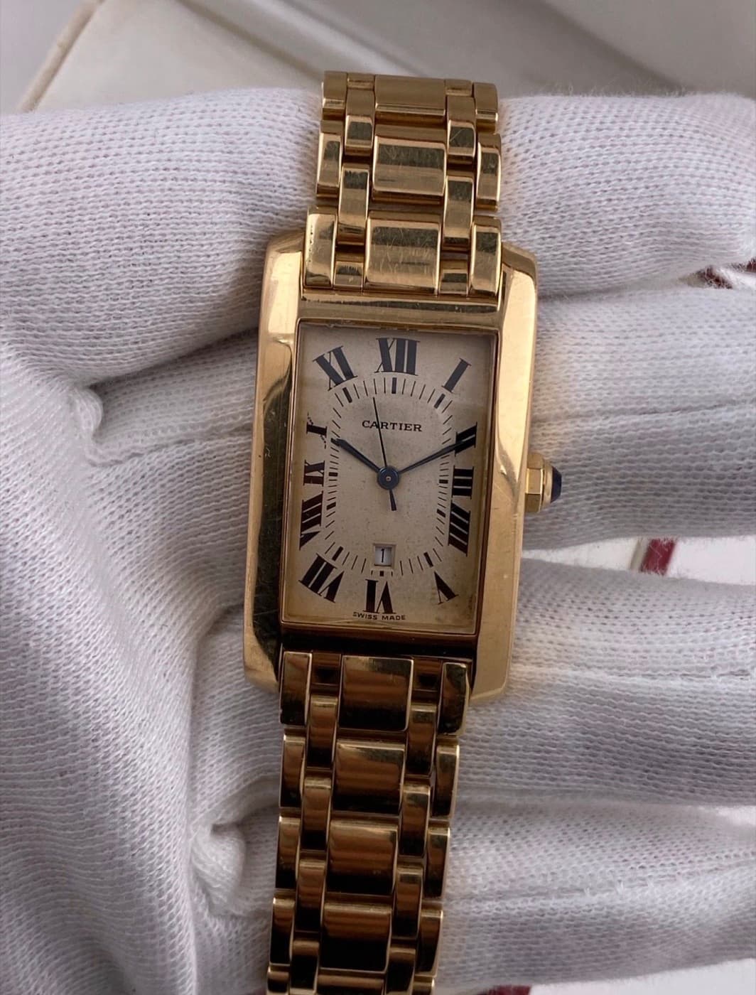 Cartier Tank Américaine (Goldband) – Ansicht 3