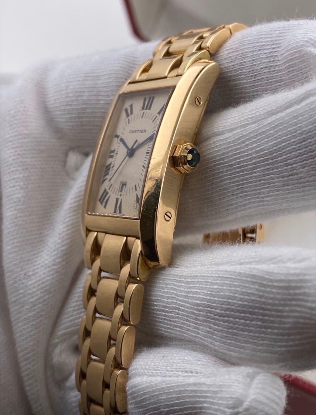 Cartier Tank Américaine (Goldband) – Ansicht 7
