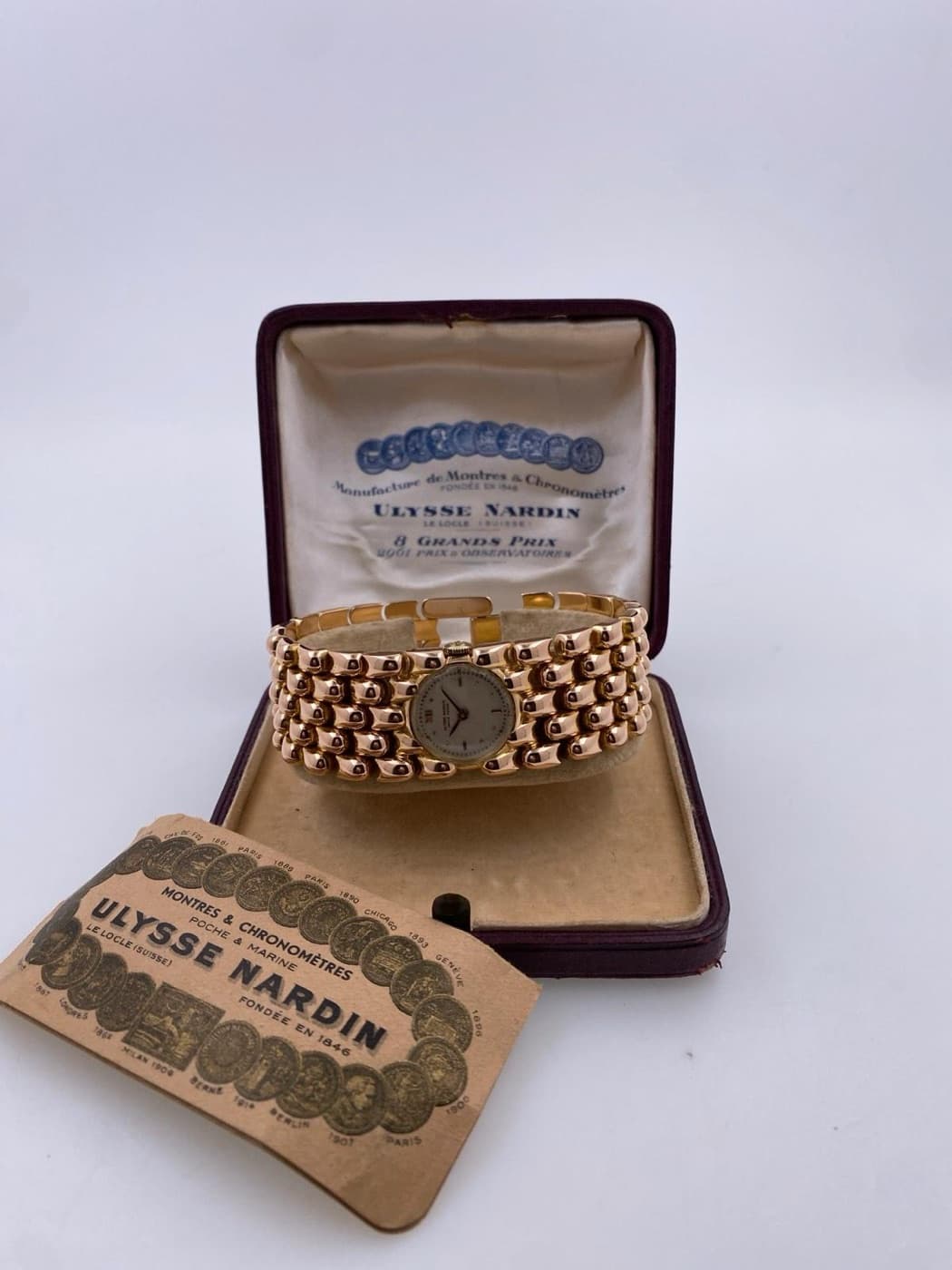Ulysse Nardin Vintage Damenuhr mit Gliederband – Ansicht 14